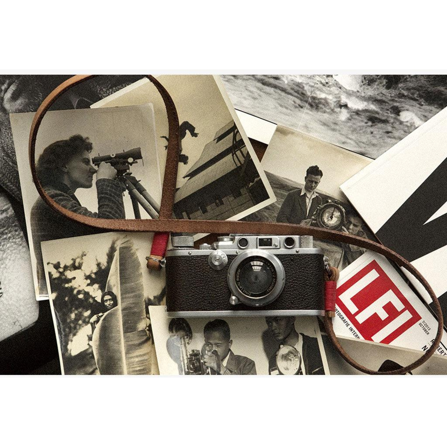 Bronkey Kameragurt Tokyo #103 Leder 95cm Tanned-rot