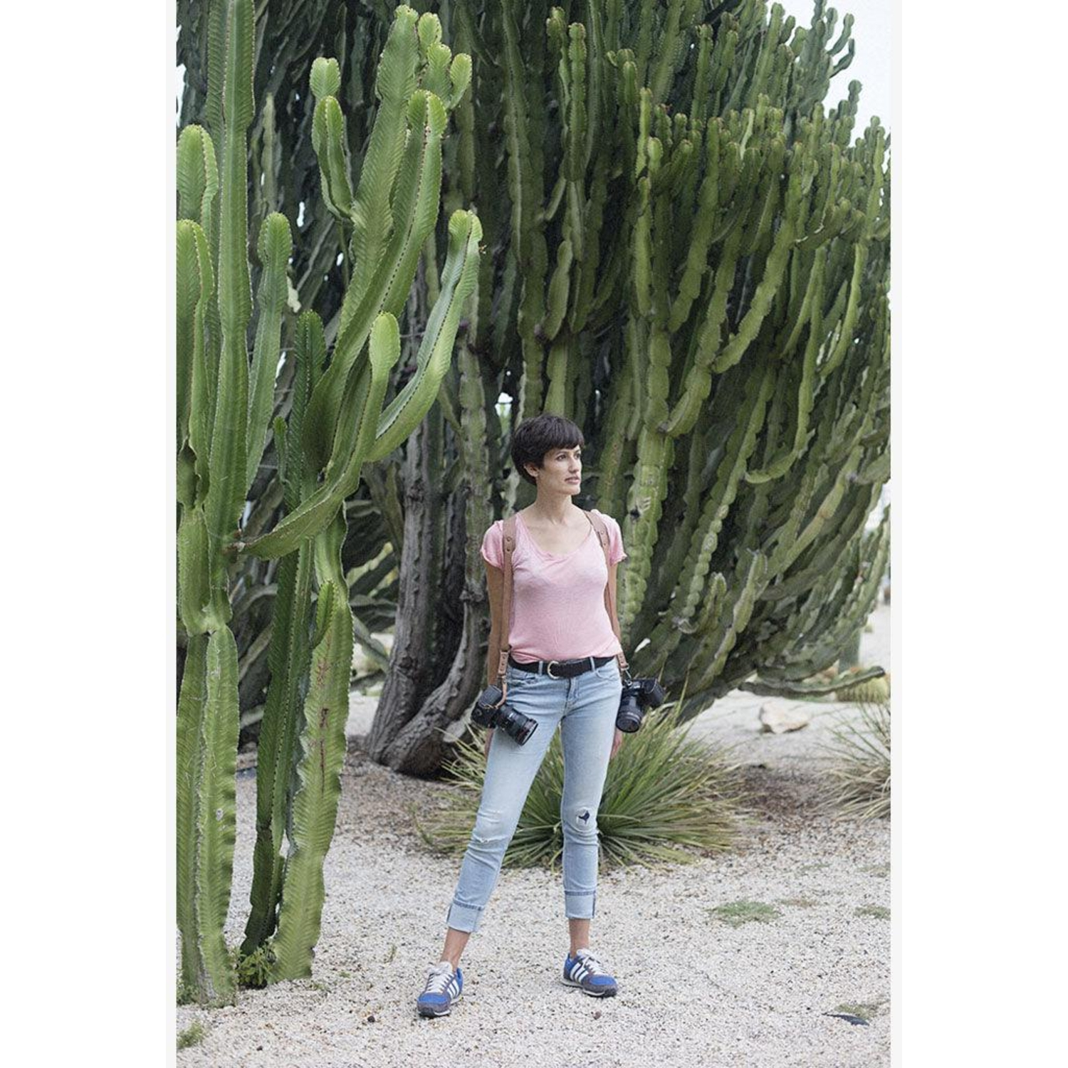 Bronkey Doppel-Kameragurt Tokyo #703 Leder Large Tanned