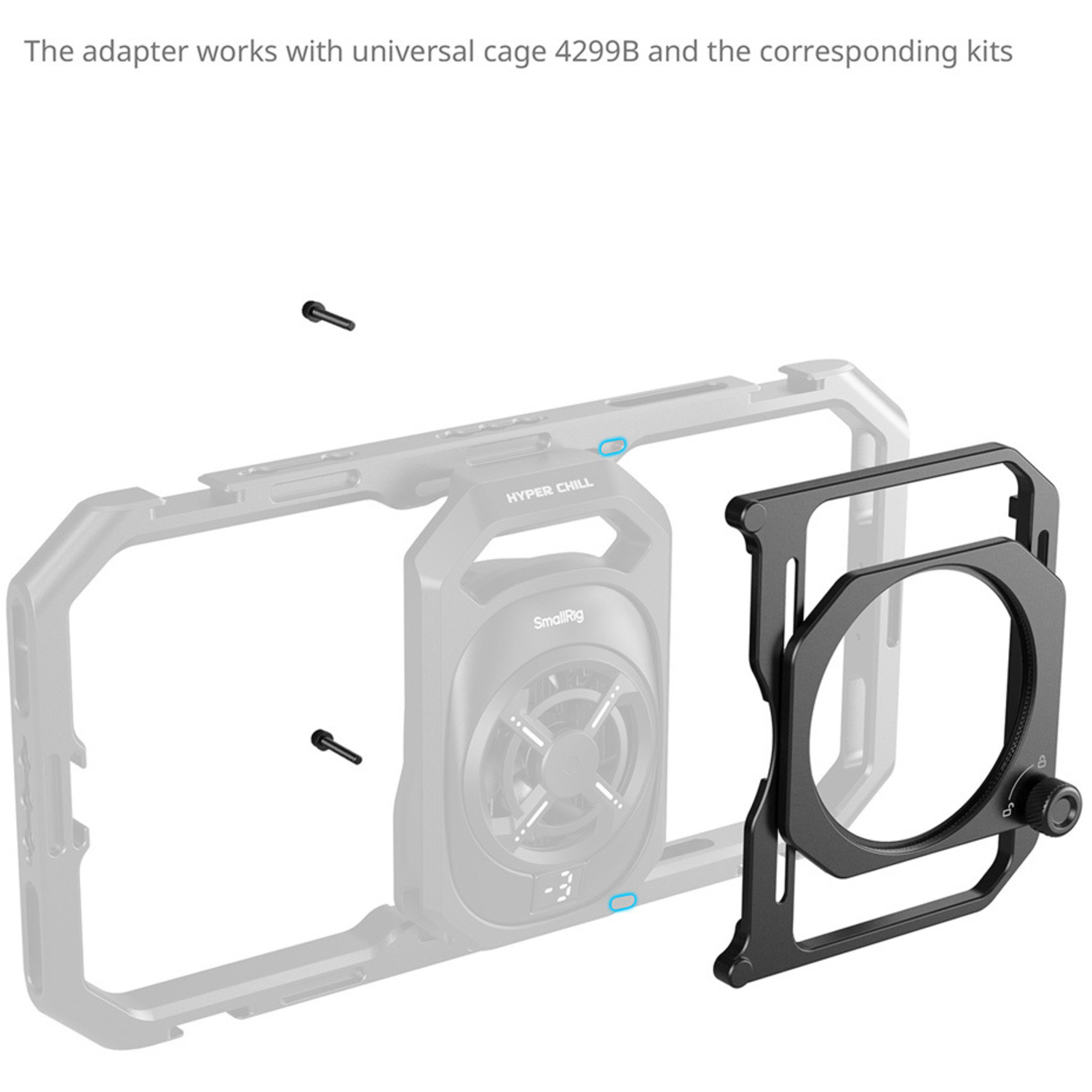 SmallRig Gewindefilteradapter 67mm mit abnehmbaren Sonnenblenden 5277 für Cage 4299B
