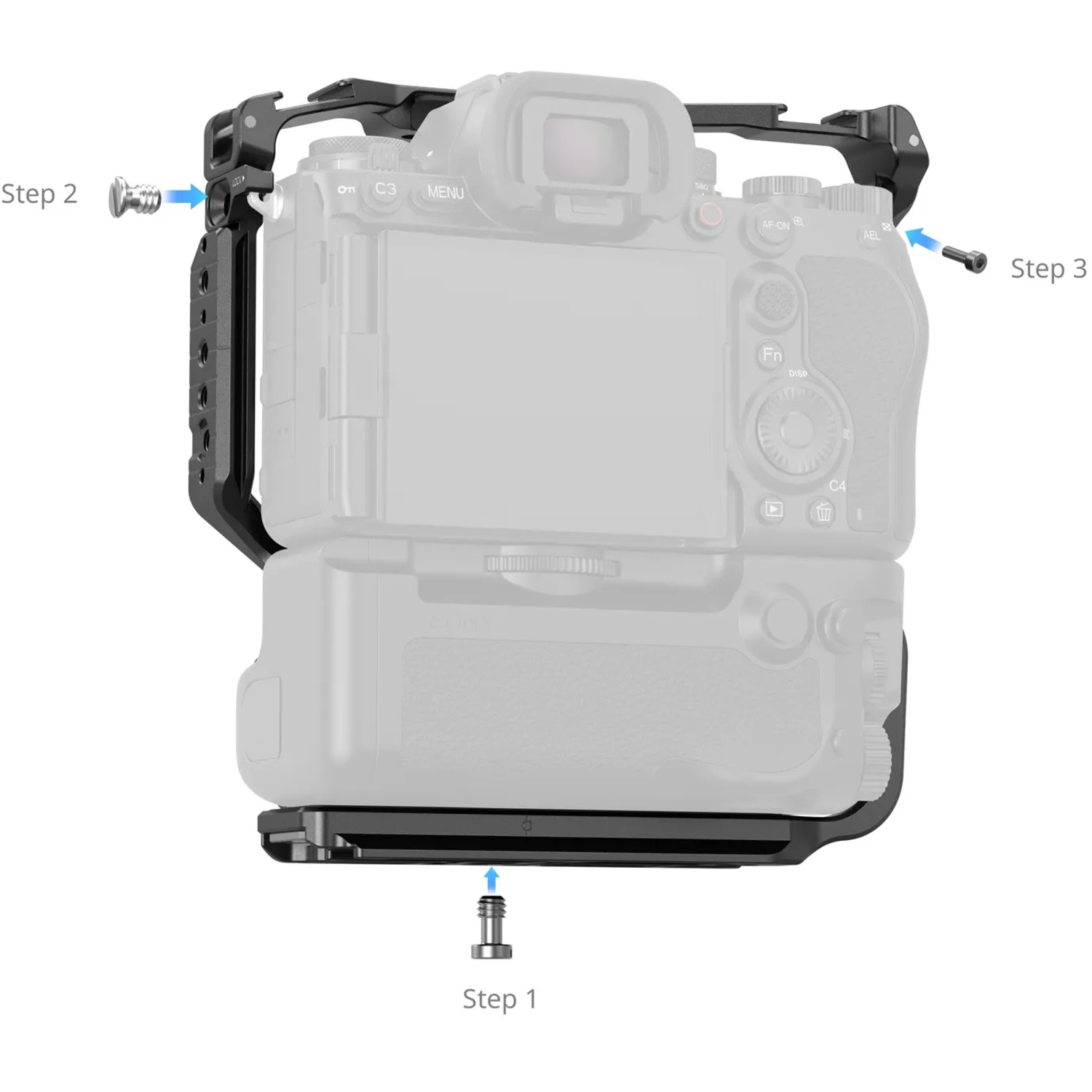 SmallRig Cage 5908 mit vertikalem Griff VG-C5 für Sony A1 II und A9 III