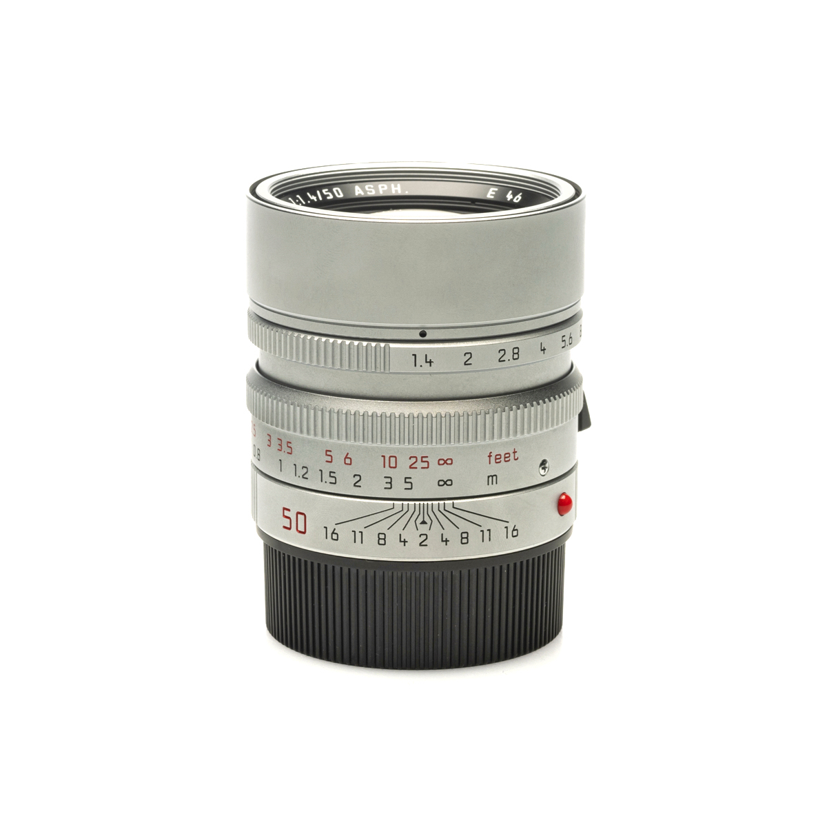 Leica SUMMILUX-M 50mm F1.4 ASPH. silber verchromt gebraucht