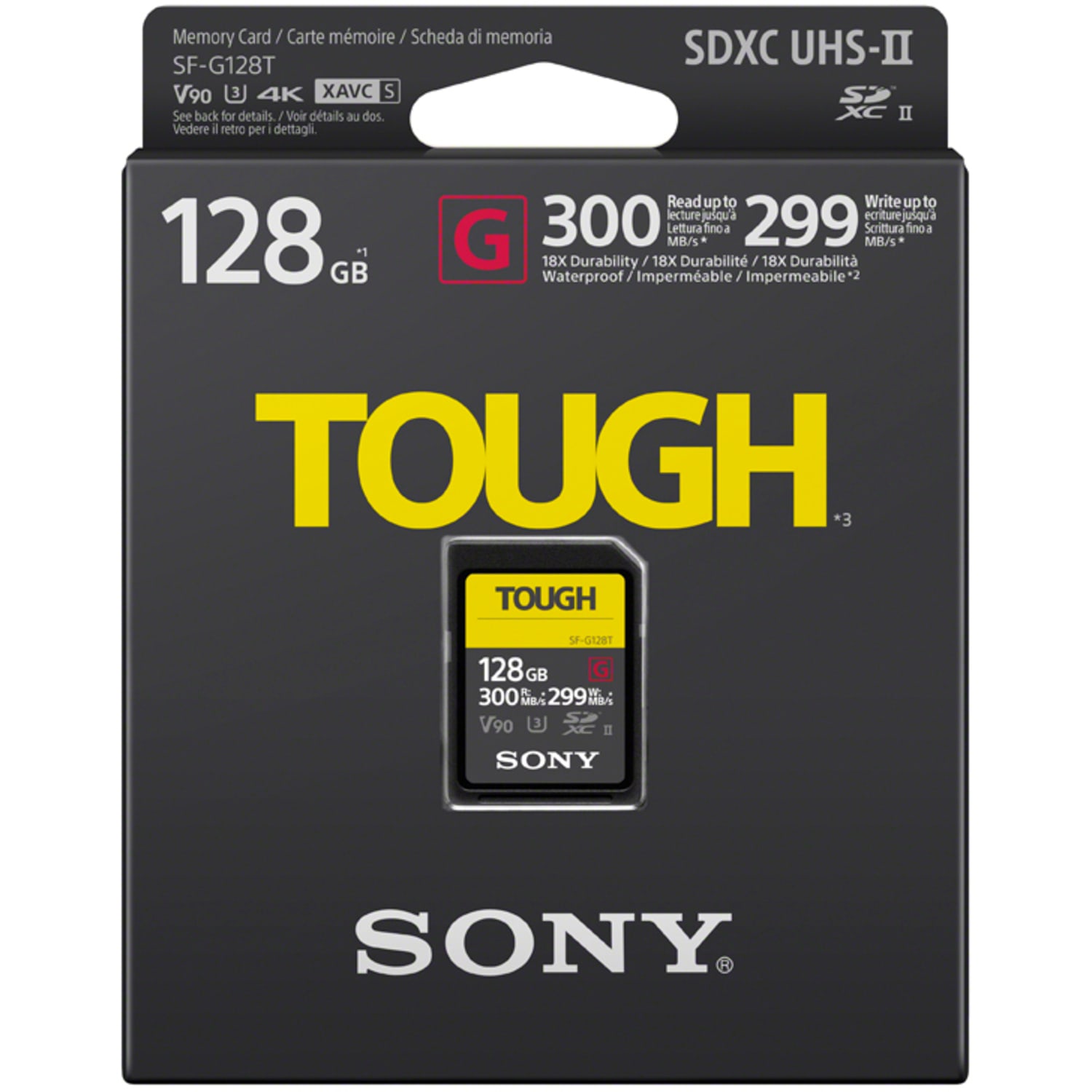 Sony Tough SFG1TG 128GB SDXC UHS-II Class 10 V90