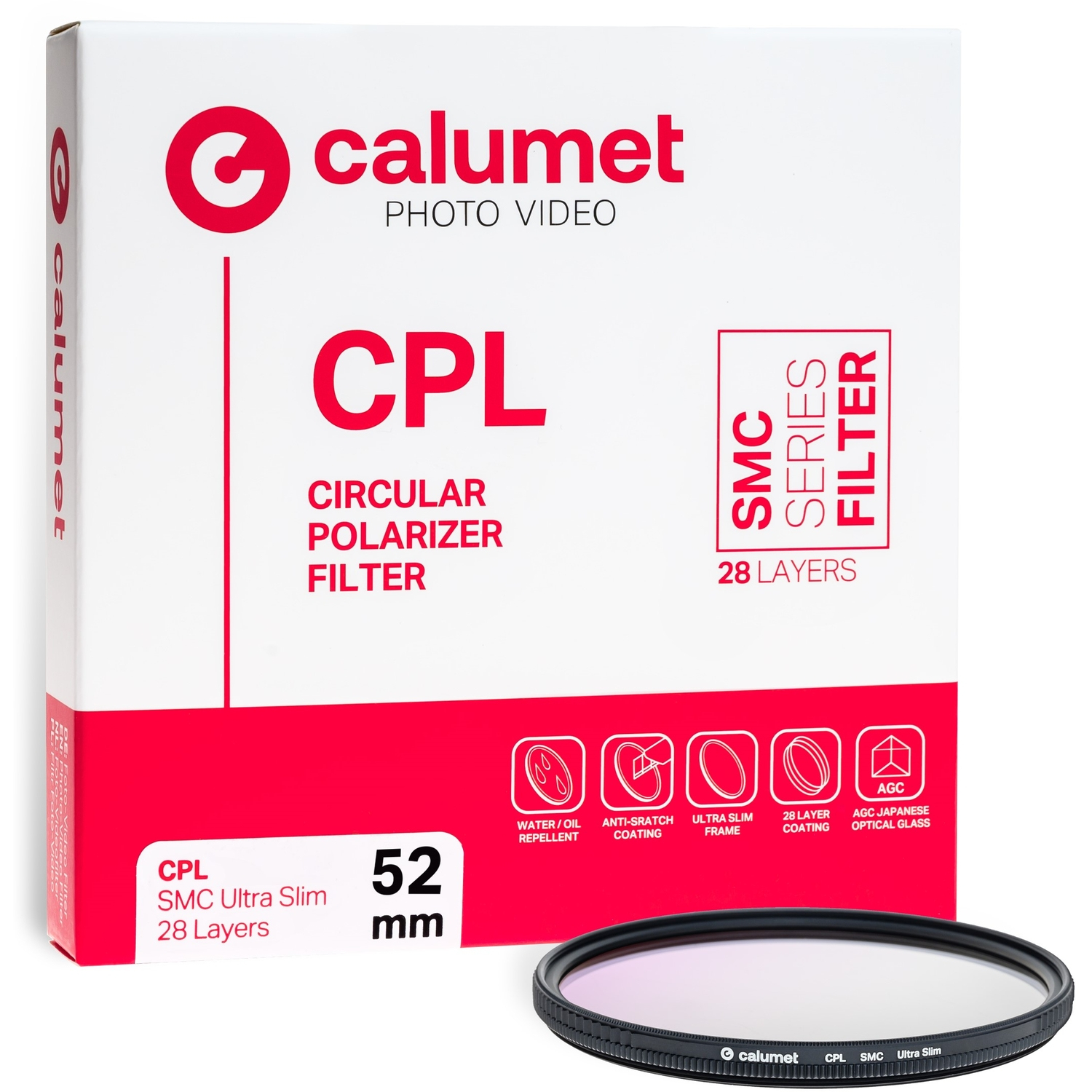 Calumet Polfilter CPL SMC Ultra Slim 28 52mm