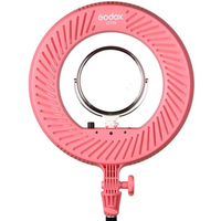 Godox LR160P - LED Ringleuchte mit Spiegel, Pink