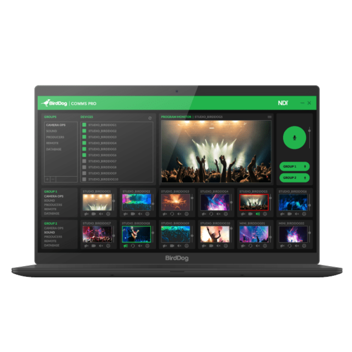 BirdDog Comms Pro NDI Audio Intercom System