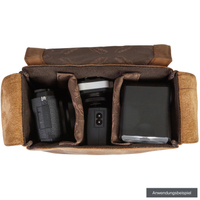 Kalahari KAAMA L-16 Leder-Fototasche
