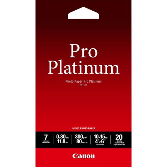 Canon Professionelles Fotopapier Platinum 10 x 15 cm 20 Blatt