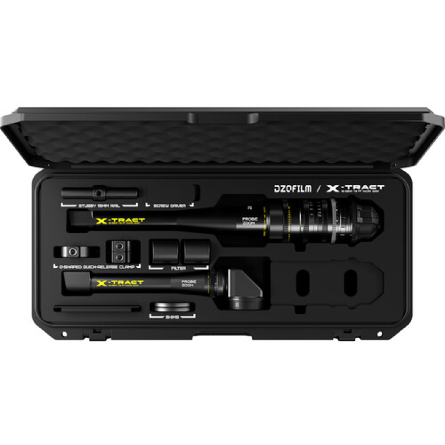 DZOFILM X-TRACT 18-28mm T8 mit Frontmodul 90° und 360° für PL-Mount