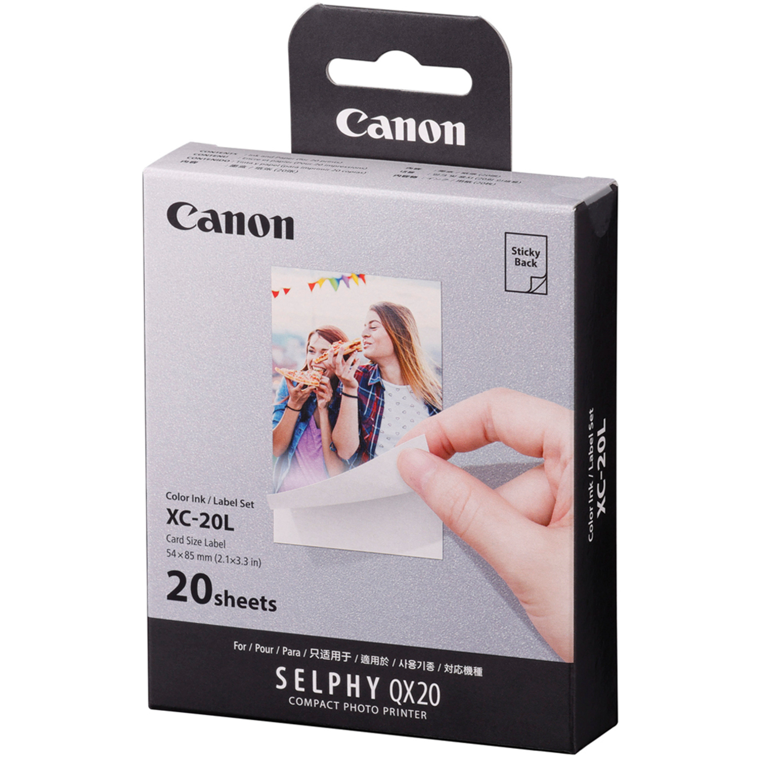 Canon XC-20L Sticker/Ink Set 20 Blatt im Kreditkartenformat (54 x 85mm)