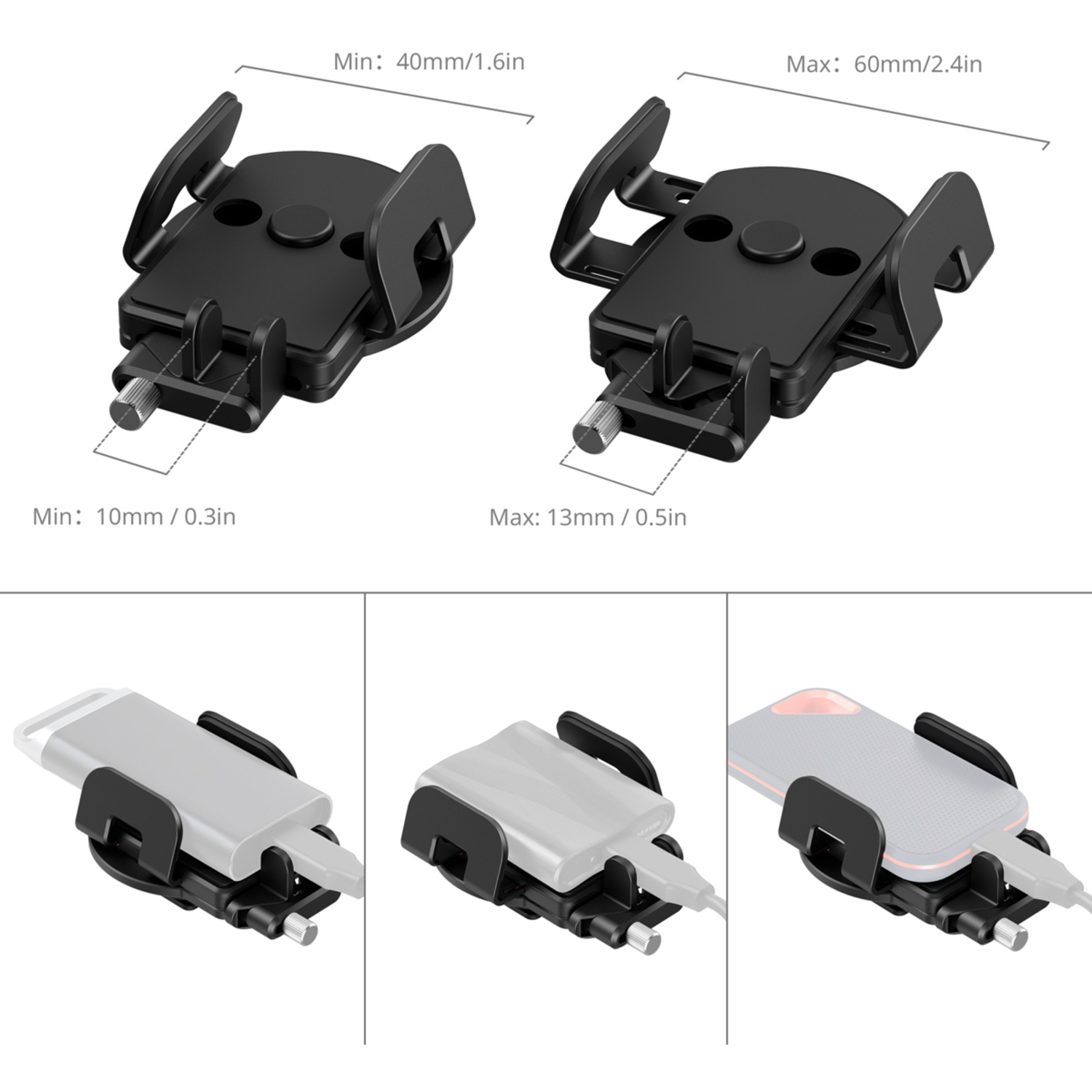 SmallRig Universal Montageklemme 5196 für externe SSD