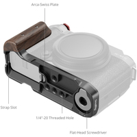 SmallRig L-förmige Montageplatte mit Holzgriff 5260 für Fujifilm X-M5