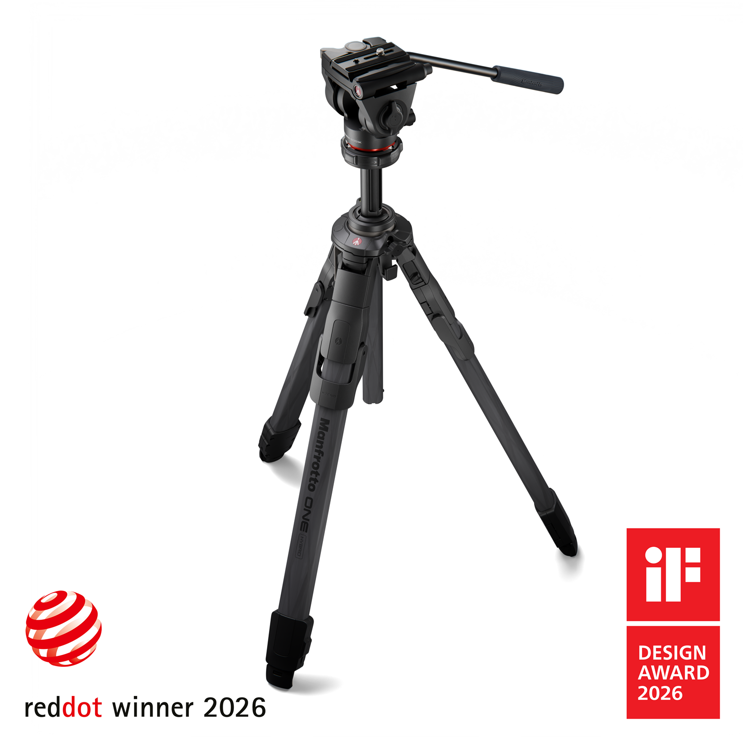 Manfrotto ONE Hybrid Carbonfaser-Stativ mit 500X Fluid-Kopf