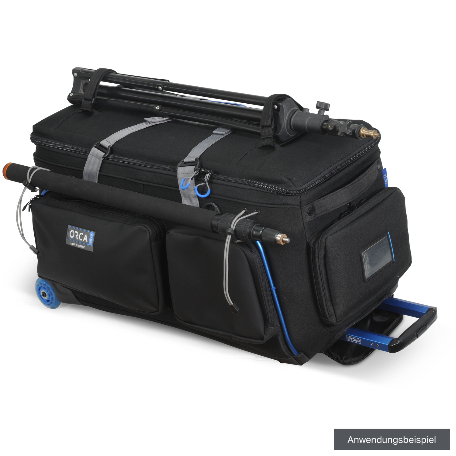 Orca OR-14 Videotasche mit Rollen und großen Außentaschen 
