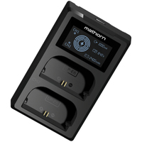 Mathorn Dual-Akkuladegerät MBC-D200 für Canon LP-E6/E6NH/E6P