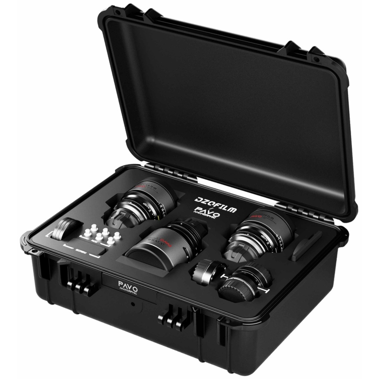 DZOFILM PAVO 2X ANAMORPHIC 3-Lens Kit 32/55/100mm T2.1/T2.4 Neutral Coating für PL/EF-Mount