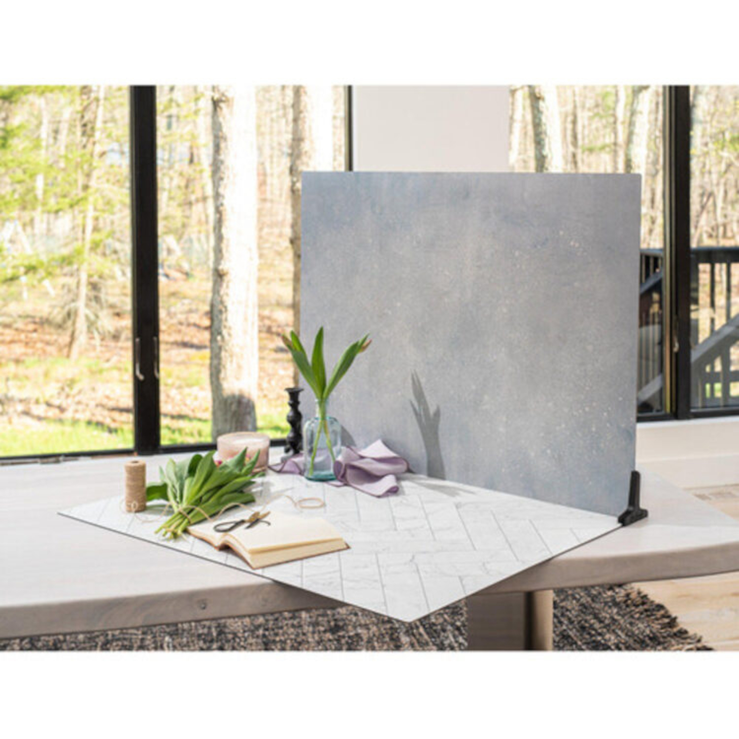 V-Flat World Duo Board Zigzag Marble White/Zigzag Marble Black XL