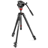 Manfrotto 190X Video Alu Stativ mit 500 Fluid Videokopf 