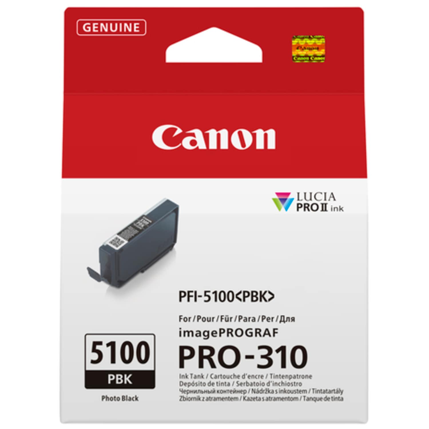 Canon PFI-5100 PBK · Photo Black · 14,4 ml