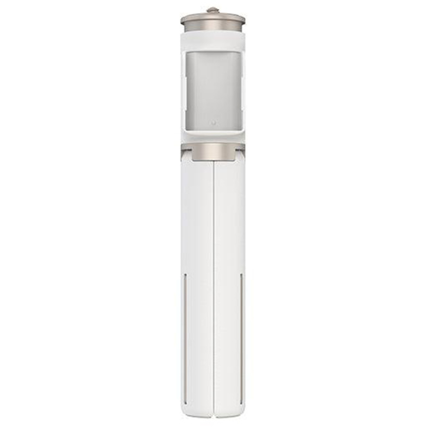 Hohem ausziehbares Dreibeinstativ mit 1/4" Standardschraube weiß