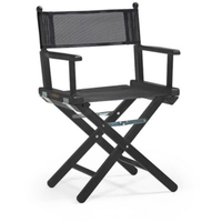 Conecarts Niedriger Regiestuhl Buche, schwarz