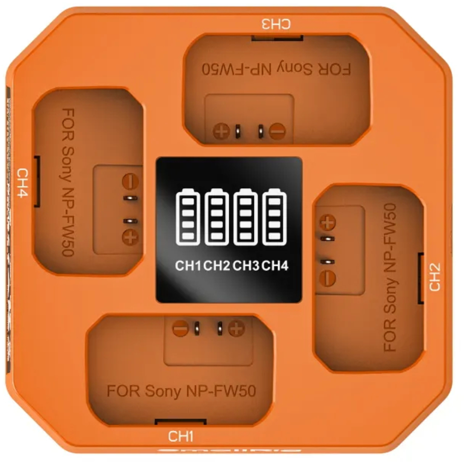 SmallRig Vierkanal-Ladegerät 5749 für NP-FW50