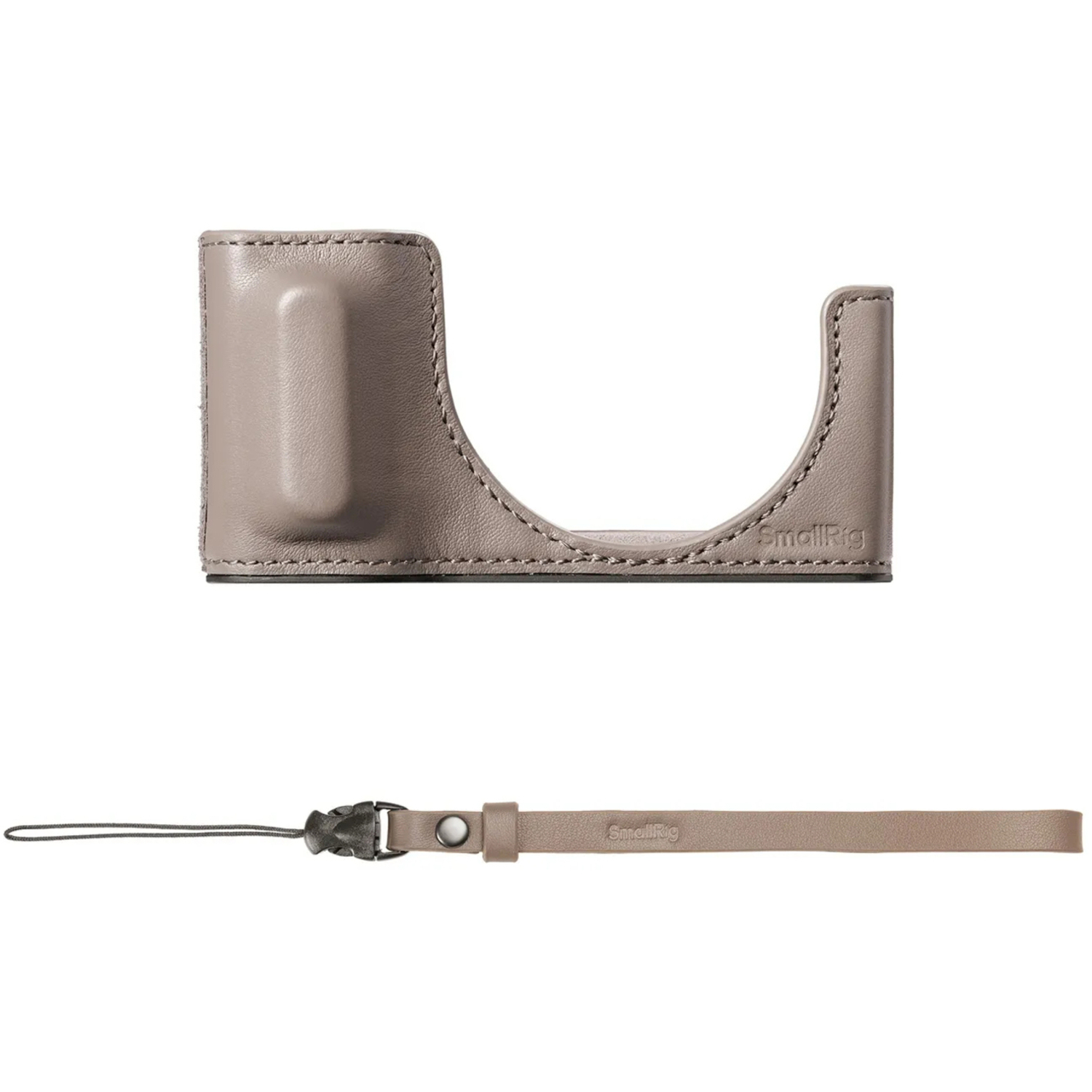 SmallRig Lederhalbtaschen Kit 5677 grau für RICOH GR IV und III