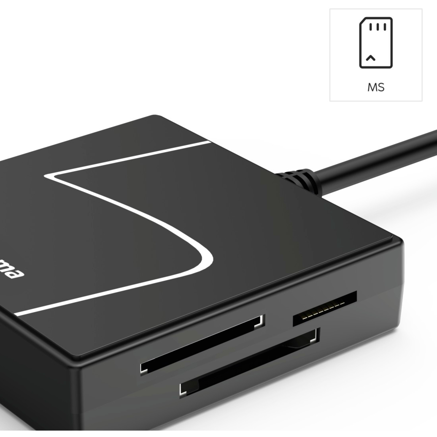 Hama USB-Kartenleser USB-A mit USB-C-Adapter