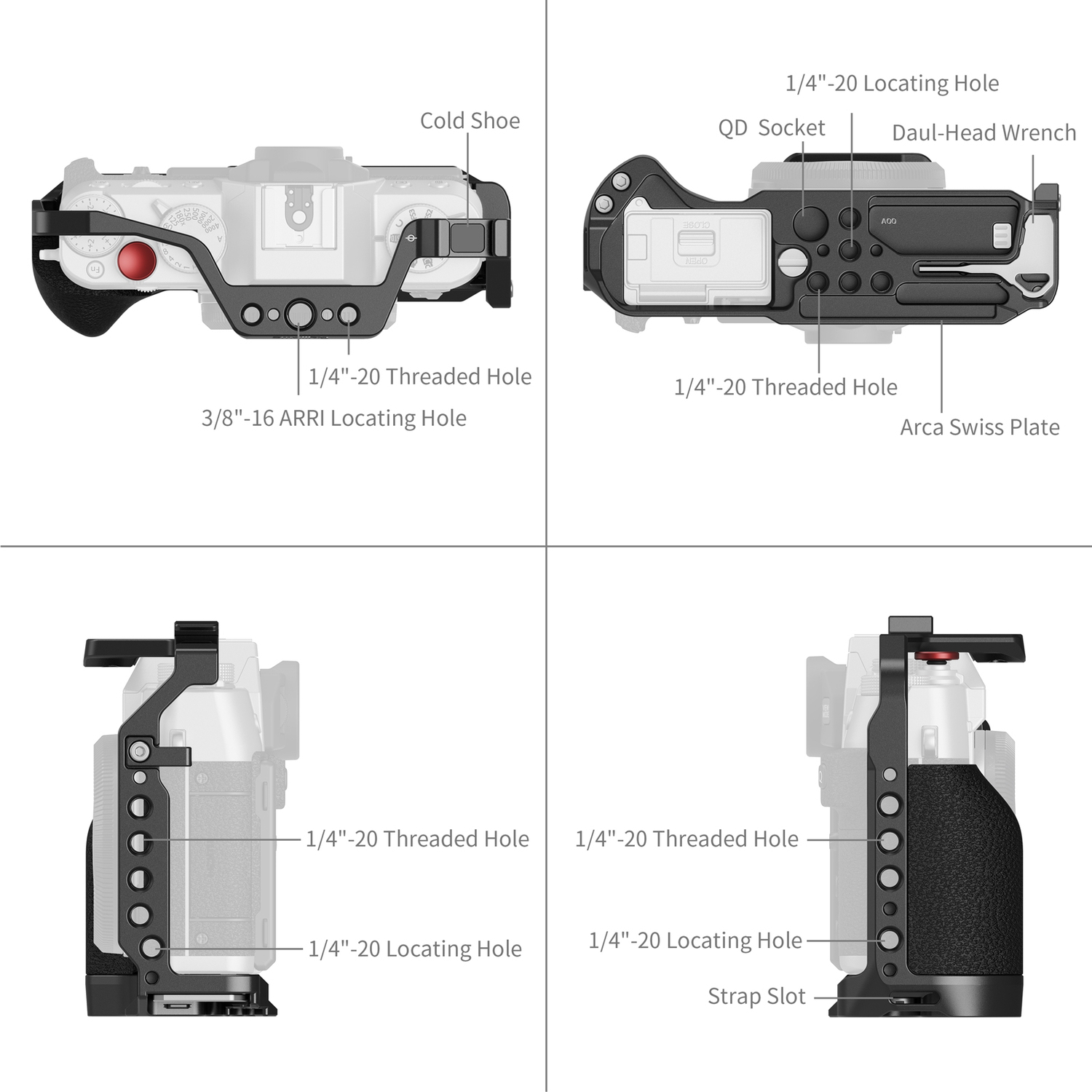 SmallRig Cage 5662 für Fujifilm X-T30, X-T30 II und X-T30 III 