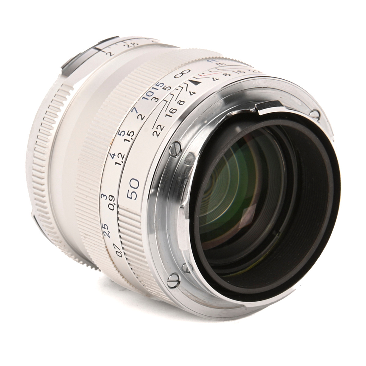 Zeiss Planar T* 50mm F2 ZM für Leica M-Mount silber gebraucht
