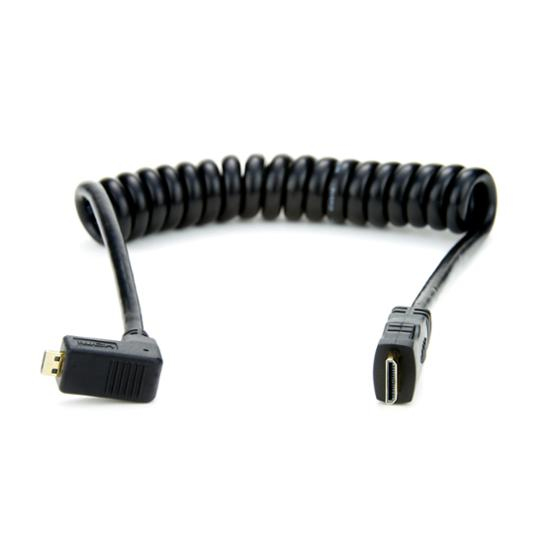 Atomos Micro HDMI - Mini HDMI Spiralkabel, 30-45cm