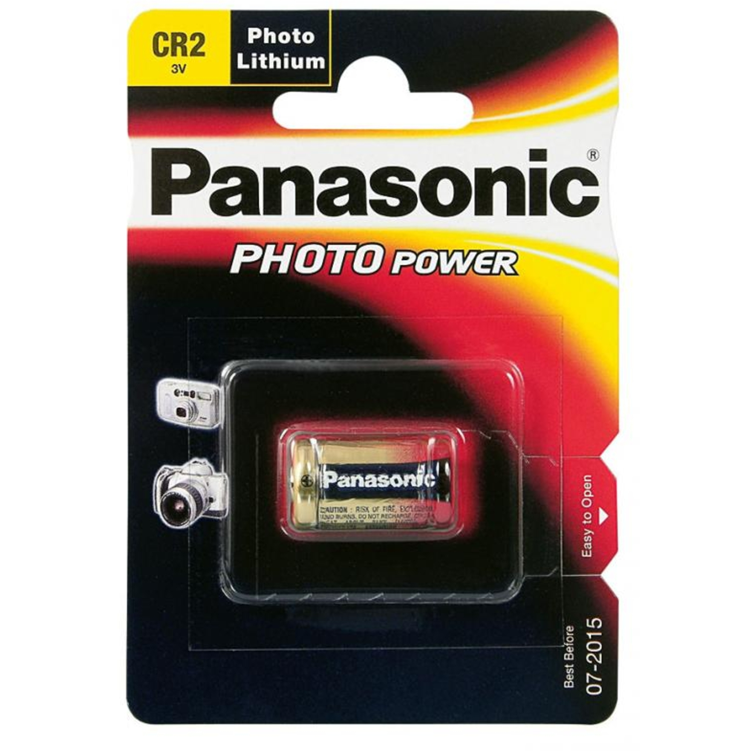 Panasonic Batterie PHOTO Power CR2 Lithium 3V