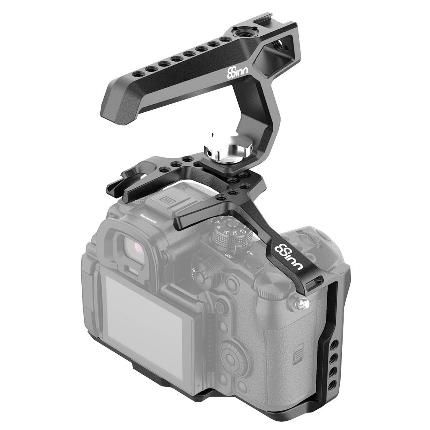 8Sinn Cage mit Black Raven Top Handle für Panasonic GH6