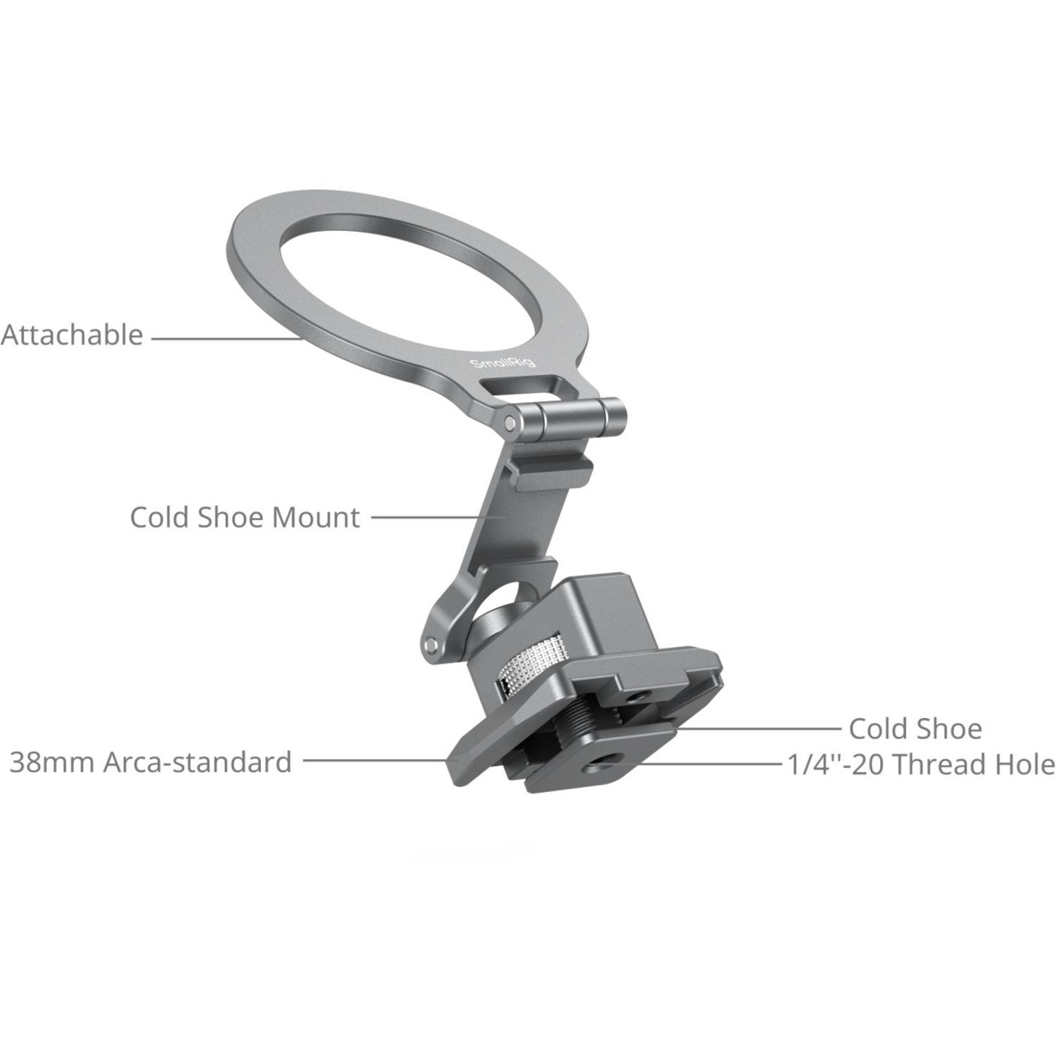 SmallRig Arca-Standard Smartphoneklemme mit Cold Shoe Mount 5339