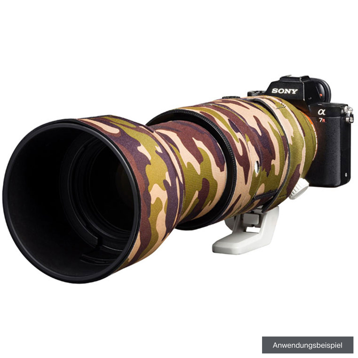 Easycover Lens Oak braun camouflage für Sony FE 100-400mm F4.5-5.6 G Master 