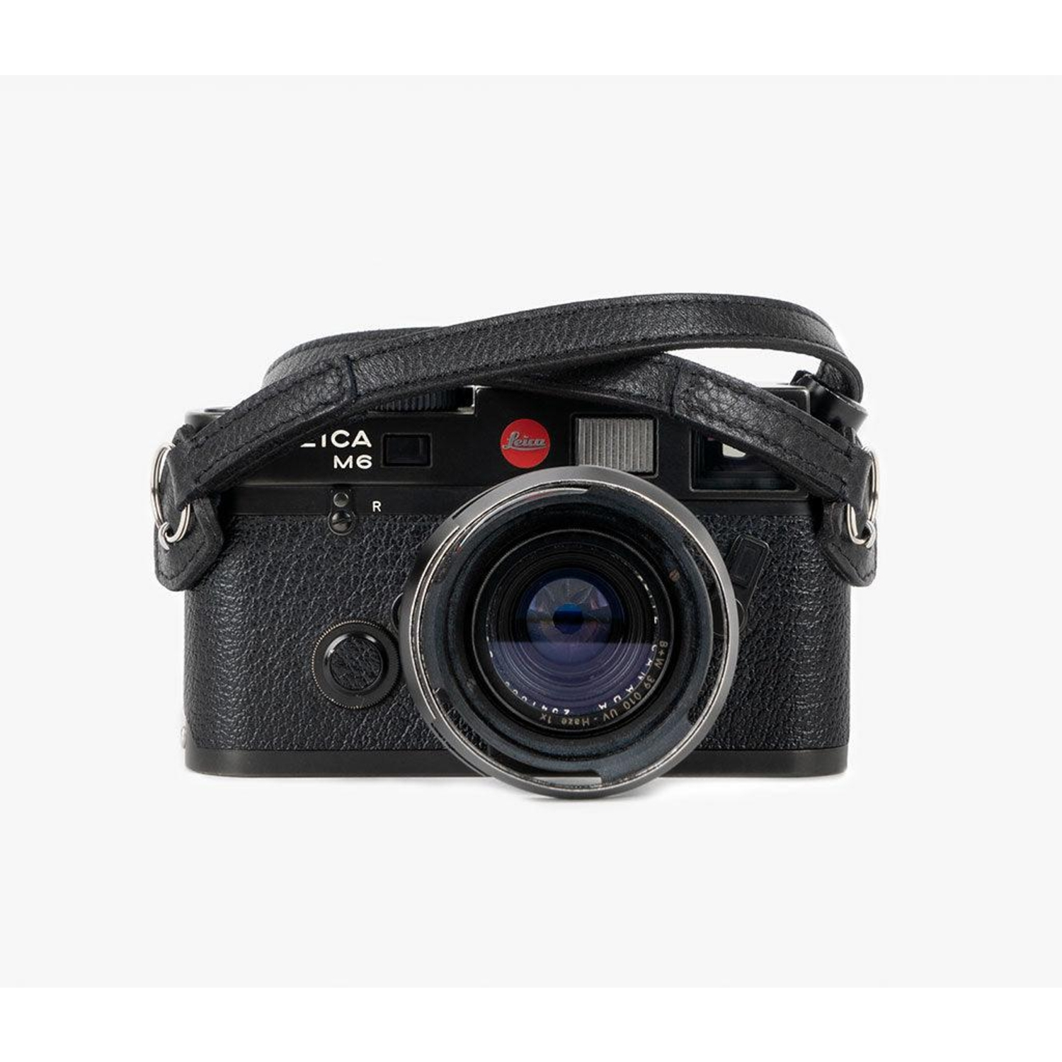 Bronkey Kameragurt Roma #101 Leder 95cm schwarz