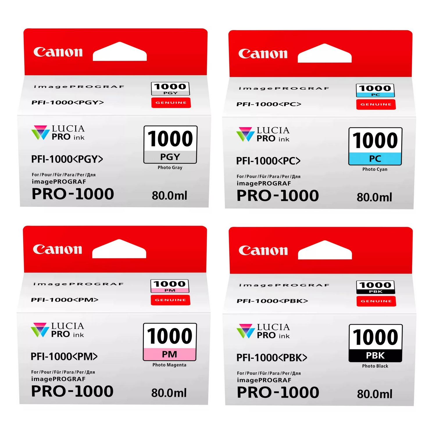 Canon Tintensatz: 12 Farben für PRO-1000