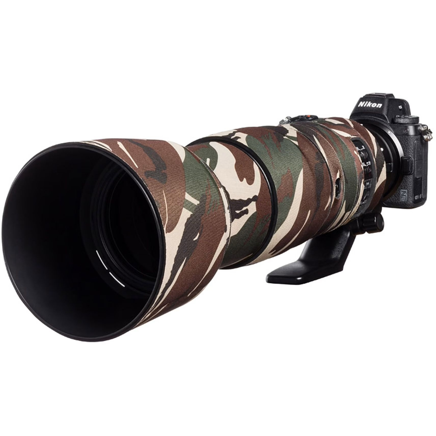 easyCover Lens Oak Objektivschutz für Nikon 200-500mm f/5.6 VR Grün Camouflage