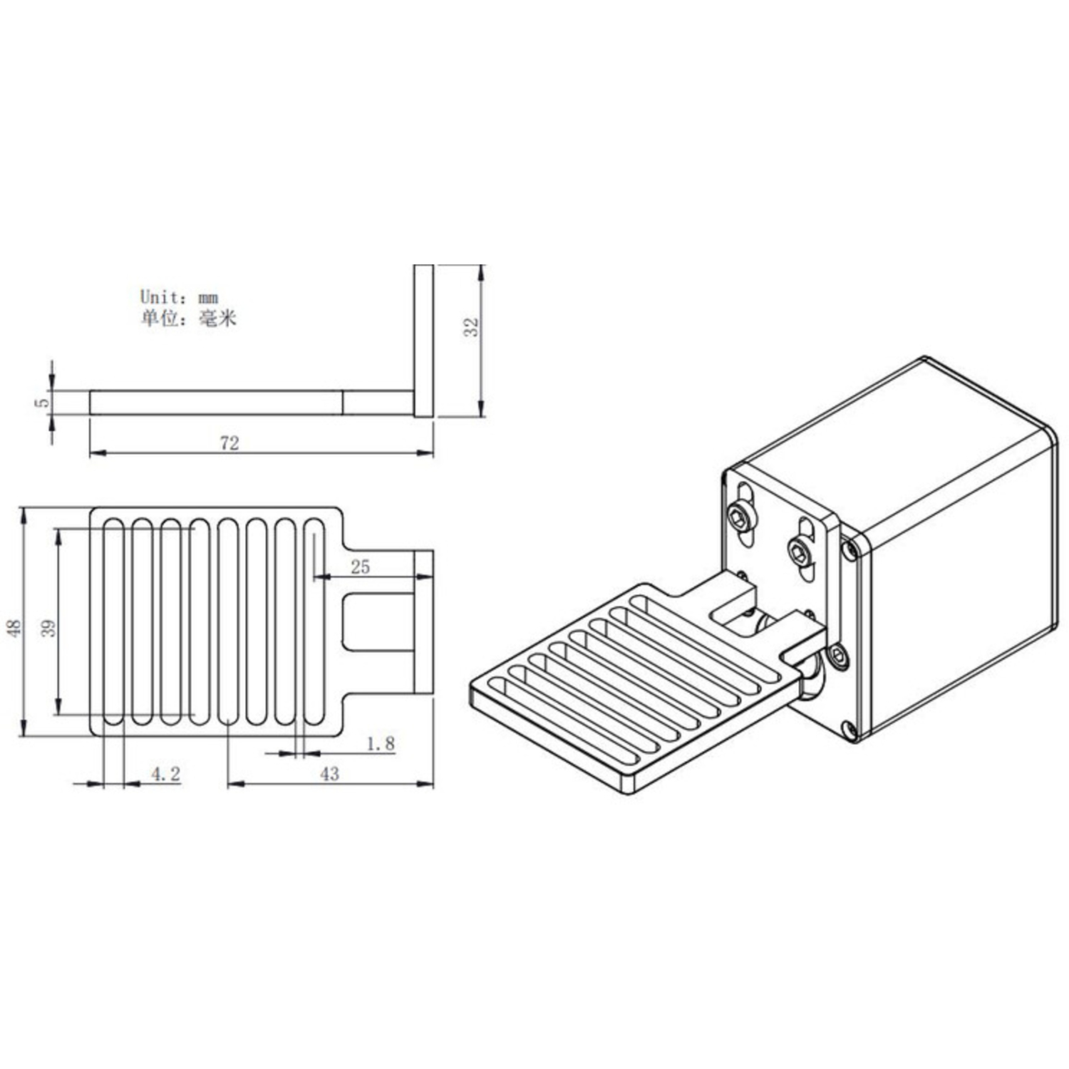 ZWO Adapter für EAF Fokusmotor an Takahashi