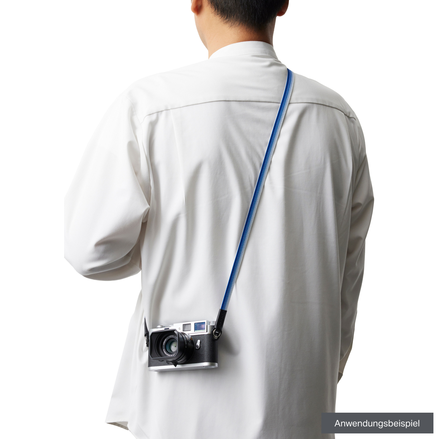 Artisan&Artist Kameragurt ACAM-322A NVSV Seide Langversion navy-silber