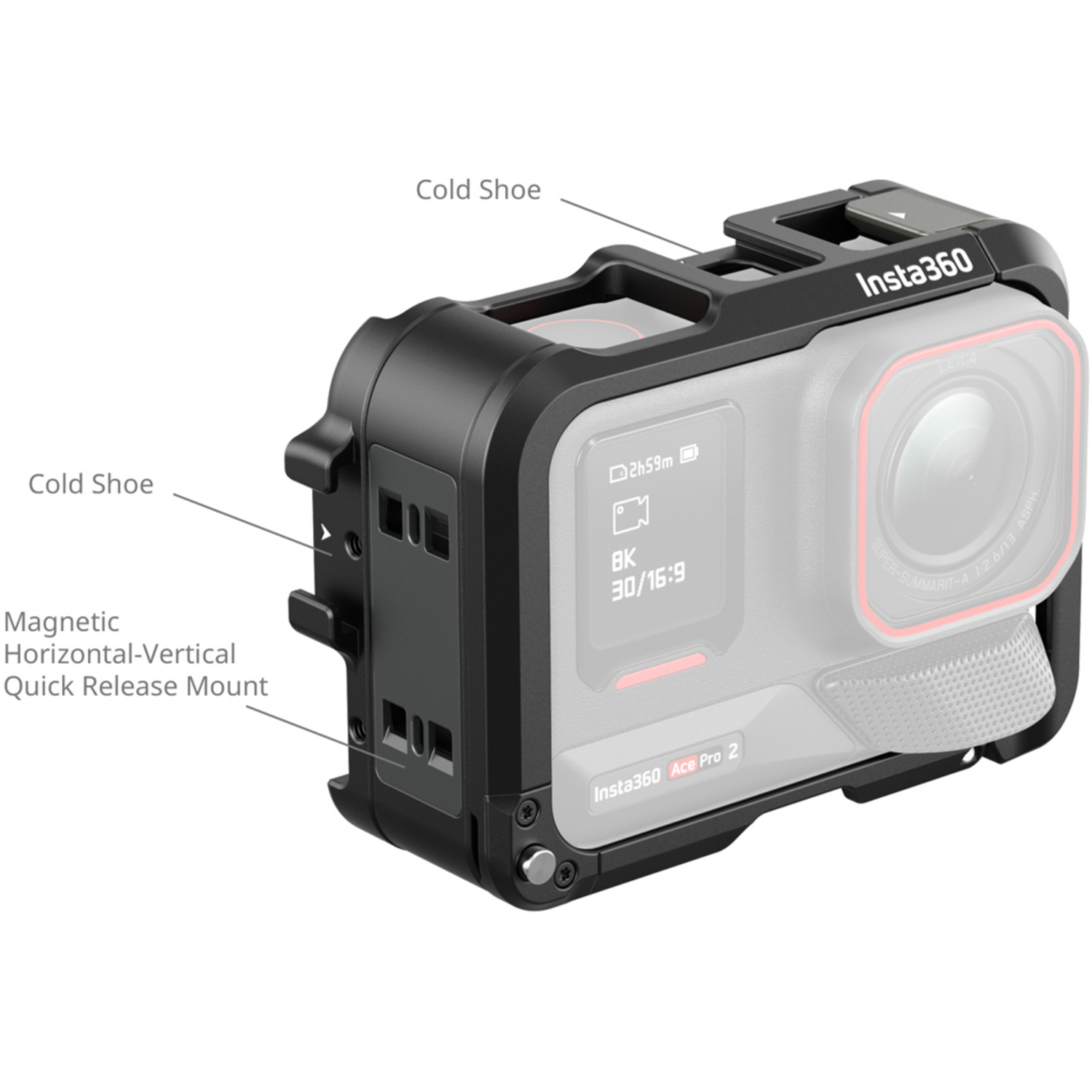 SmallRig Cage Utility Frame 5000 für Insta360 Ace Pro und Ace Pro 2 
