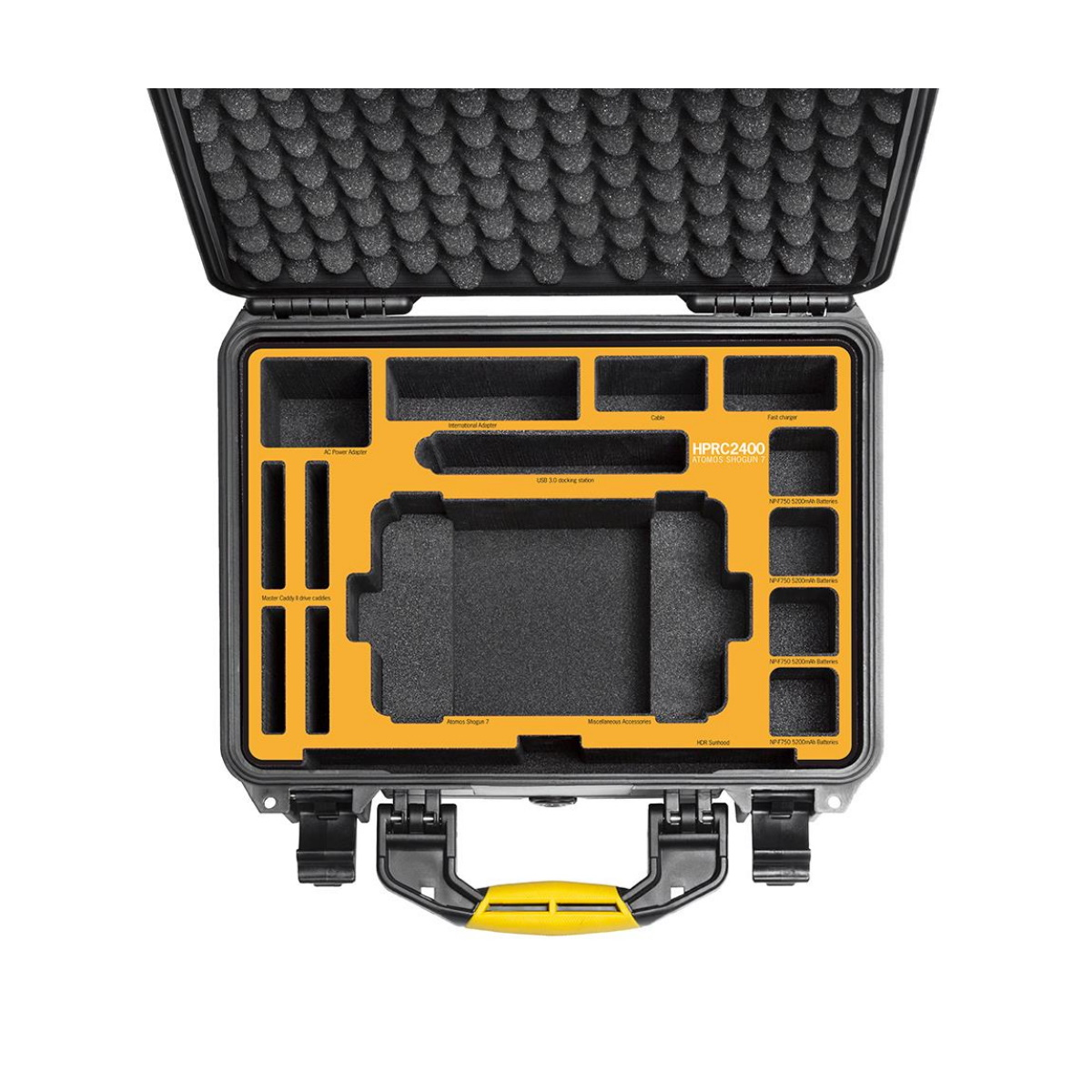 HPRC Koffer HPRC2400 für Atomos Shogun 7" und Zubehör