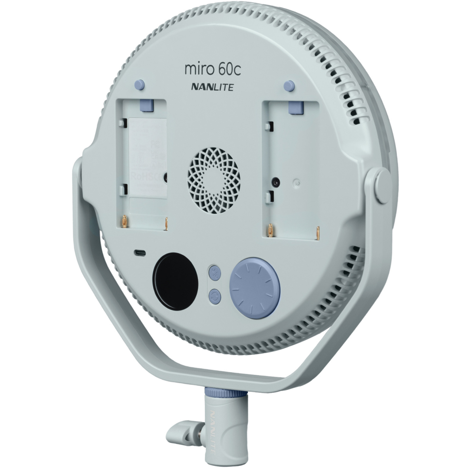 Nanlite Full-Color Multifunktions-Flächenleuchte miro 60c mintblau