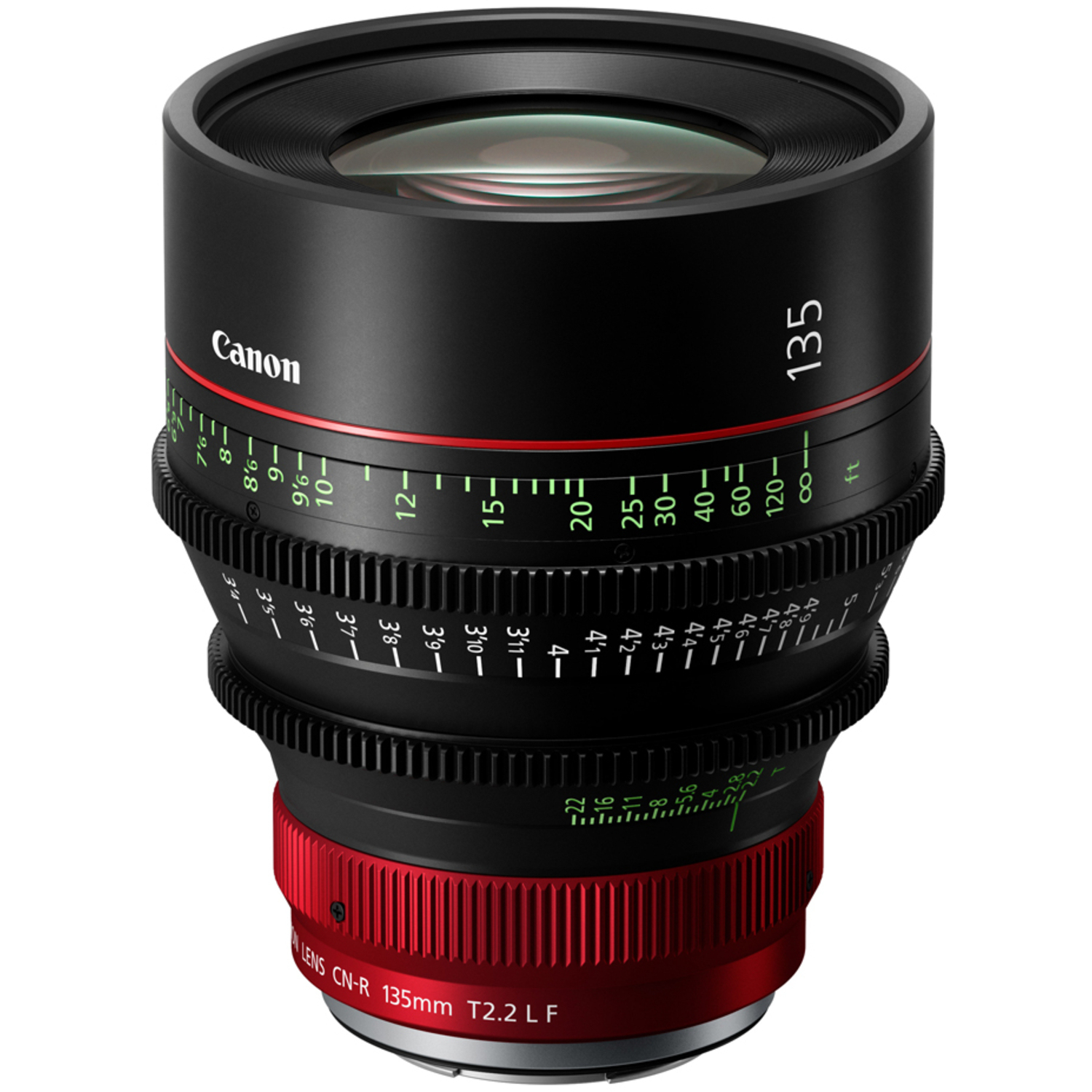 Canon CN-R 135mm T2.2 L F (Meter) RF Prime