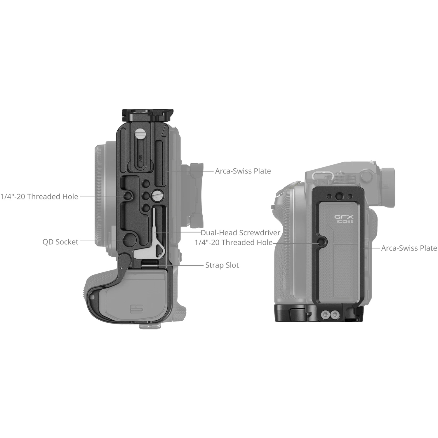 SmallRig 4716 L-Shape Mount Plate für FUJIFILM GFX100S II