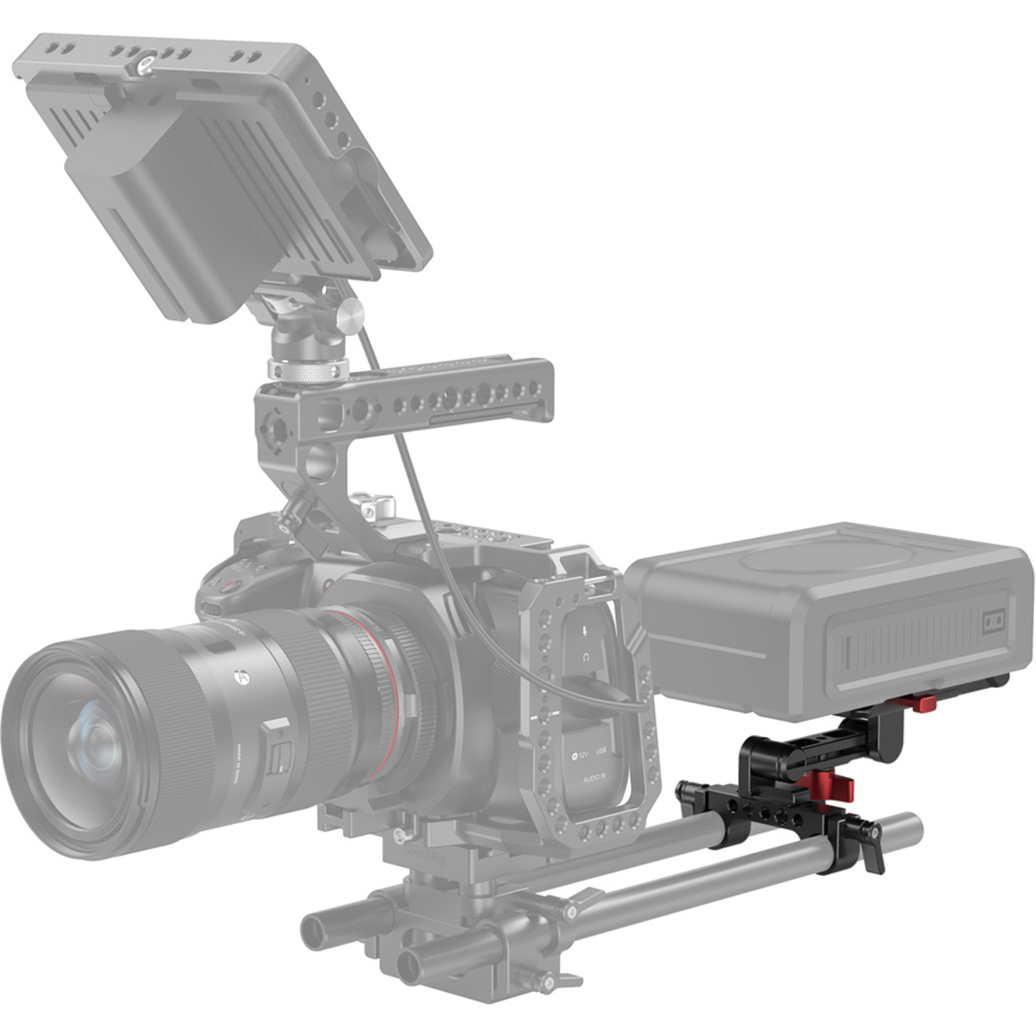 SmallRig V-Mount-Akku-Adapterplatte mit verstellbarem Arm 2991