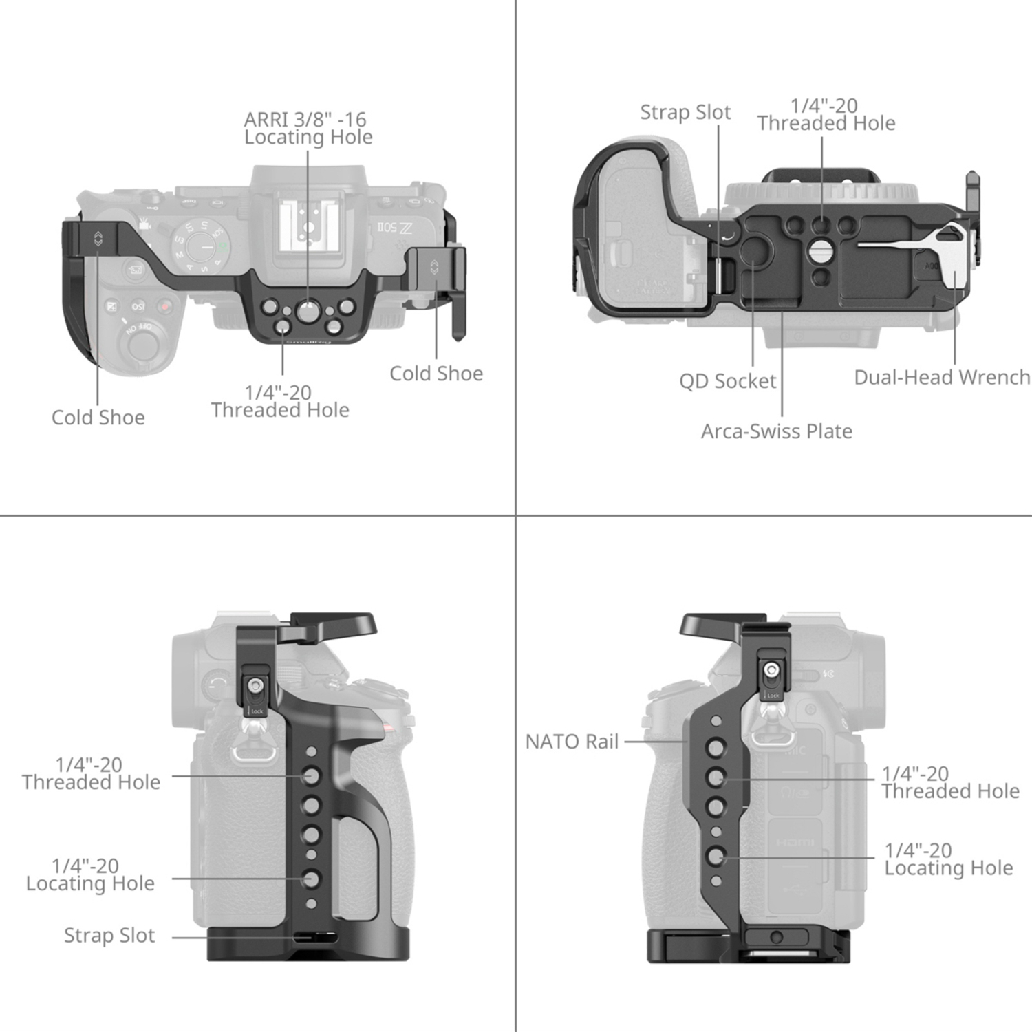 SmallRig Cage 4980B für Nikon Z50 II