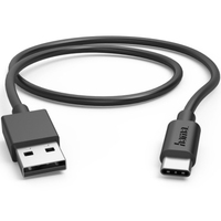 Hama Ladekabel USB-A zu USB-C 0,5m schwarz