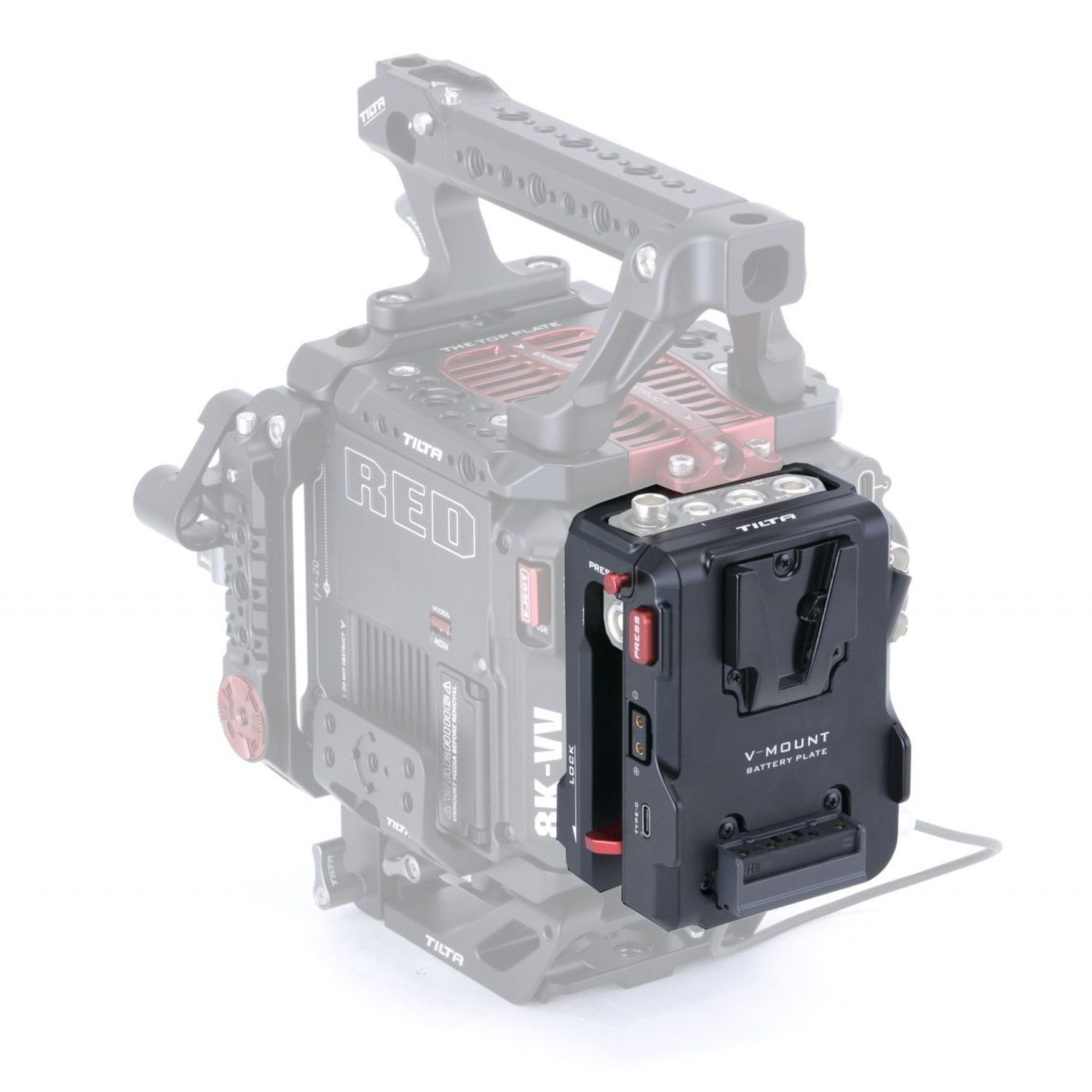 Tilta ESR-T08-BP-V Batterieplatte für RED V-RAPTOR V-Mount