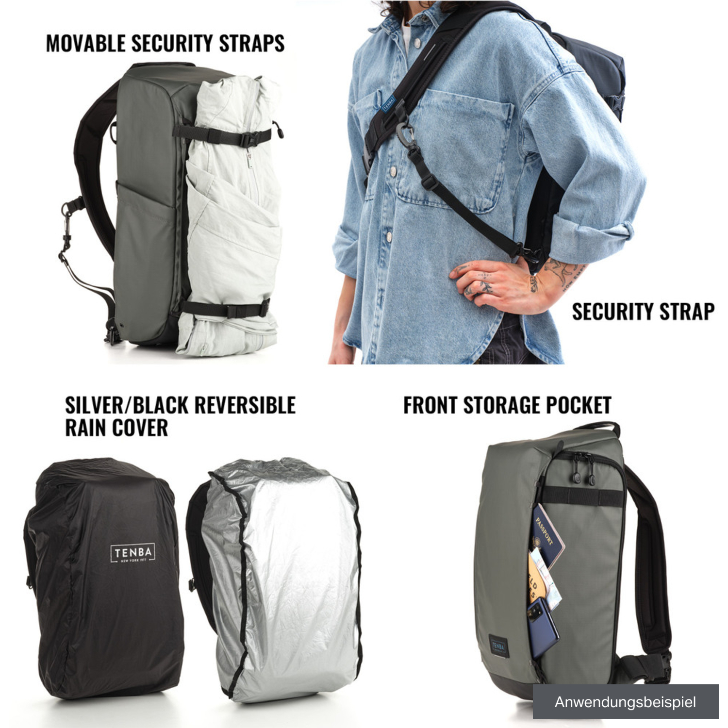 Tenba Fotorucksack Solstice v2 Sling Bag 16L grau