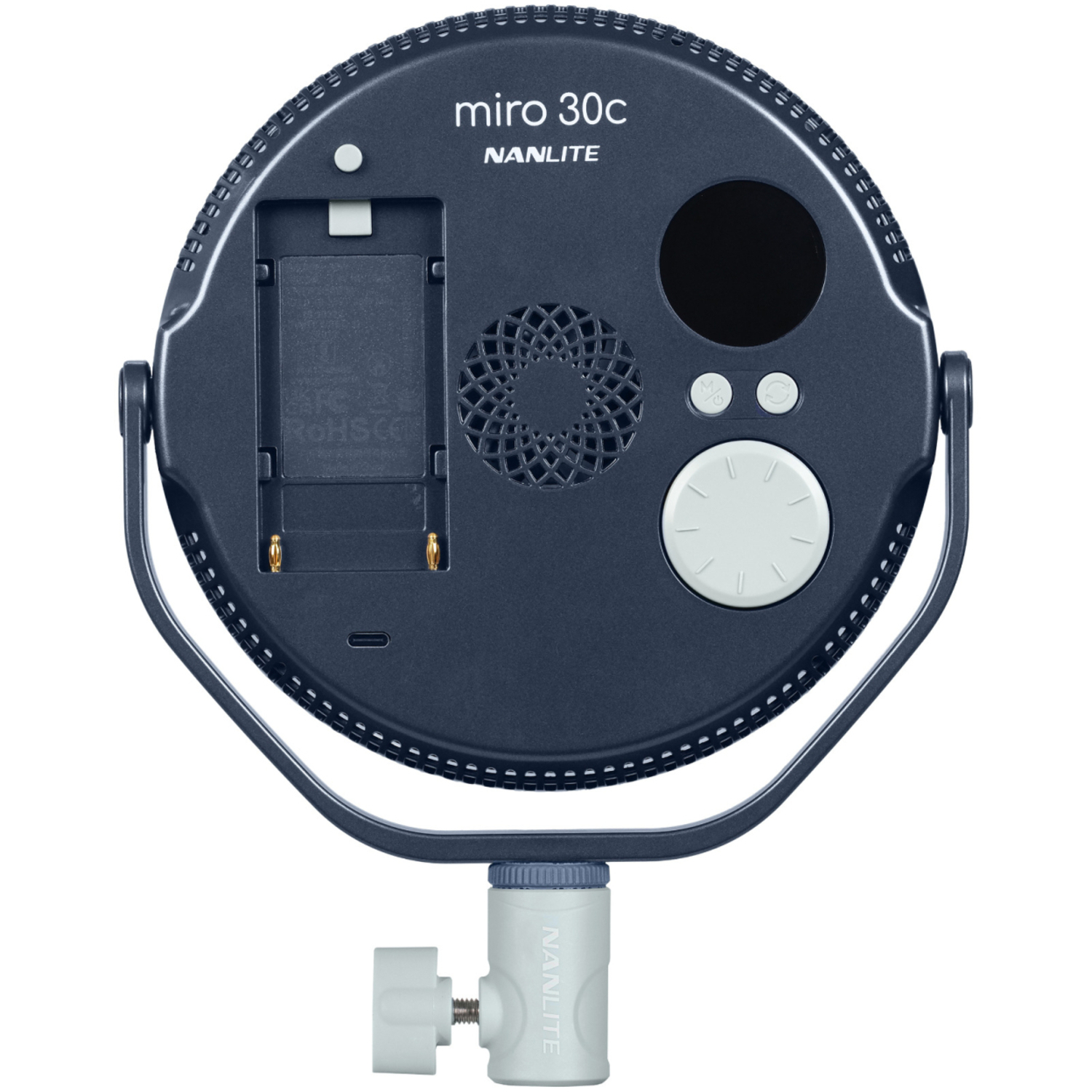 Nanlite Full-Color Multifunktions-Flächenleuchte miro 30c mitternachtsblau